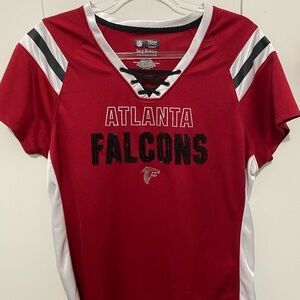 NFL Red and White Falcons Women's Jersey Top